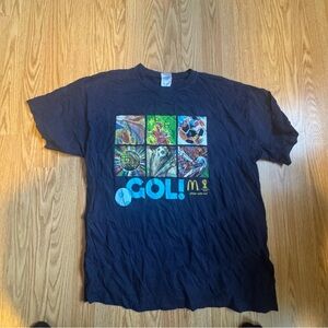 Men’s Vintage Navy Graphic GOL WORLD CUP T-Shirt XL